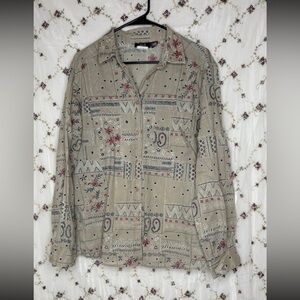 Tapestry Beige Patterned Shirt